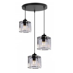 Rippvalgusti Crystal Chic 3, Black 3R цена и информация | Потолочный светильник, 38 x 38 x 24 см | kaup24.ee