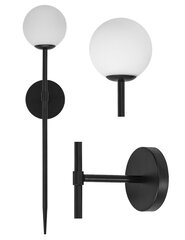 Seinavalgusti Modern Ball, 52 cm, Black цена и информация | Настенный светильник Конусы | kaup24.ee