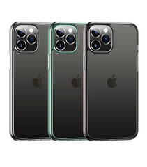 USAMS BH613 стеклянный чехол для iPhone 12 Pro Max, прозрачный зеленый цена и информация | Чехлы для телефонов | kaup24.ee