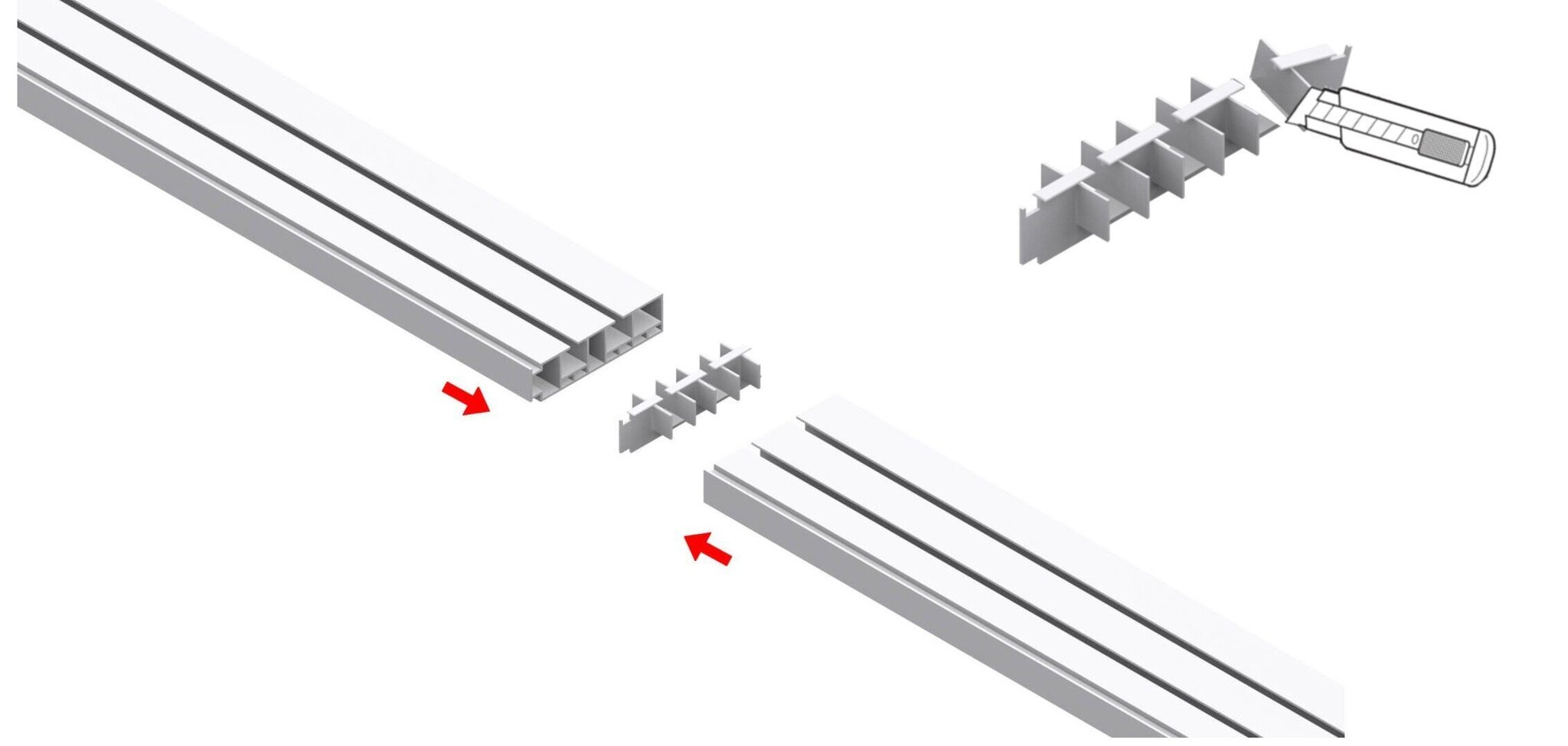 Kardinasiin lakke, kaherealine PVC siin koos konksudega, 150 cm hind ja info | Kardinapuud | kaup24.ee