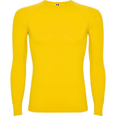 Professionaalne termiline T-särk tugevdatud kangaga, kollane hind ja info | Meeste soe pesu | kaup24.ee