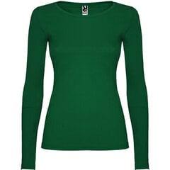 Naiste pikkade varrukatega T-särk - Medium Fit, roheline hind ja info | Naiste pluusid, särgid | kaup24.ee