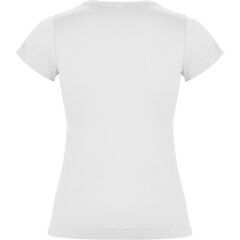Ümmarguse kraega T-särk LON6627, valge hind ja info | Naiste pluusid, särgid | kaup24.ee