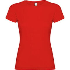 Ümbrise kraega T-särk LON6627, punane hind ja info | Naiste pluusid, särgid | kaup24.ee