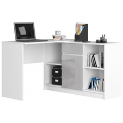Письменный стол с комодом NORE B17, белый/светло-серый цена и информация | Компьютерные, письменные столы | kaup24.ee