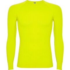 Professionaalne termiline T-särk tugevdatud kangaga, kollane hind ja info | Poiste särgid | kaup24.ee