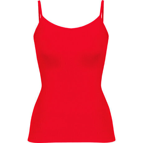 Naiste peene õlapaelaga top, punane цена и информация | Naiste pluusid, särgid | kaup24.ee