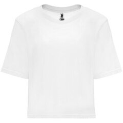Широкая женская футболка с короткими рукавами, белая цена и информация | Женские футболки | kaup24.ee