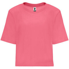 Широкая женская футболка с короткими рукавами, розовая цена и информация | Женские футболки | kaup24.ee