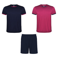 Unisex spordipüksid: 2 T-särki + 1 paar lühikesi pükse, sinine/roosa. hind ja info | Meeste spordiriided | kaup24.ee