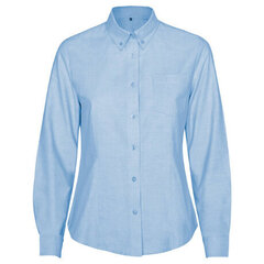 Женская рубашка с левым нагрудным карманом, синяя цена и информация | Женские блузки, рубашки | kaup24.ee