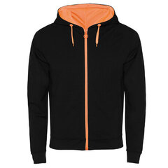 Detailidega villane jakk, must/oranž hind ja info | Meeste pusad | kaup24.ee
