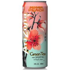 Teejook „AriZona“ Georgia Peach, 680 ml, roheline tee virsikute ja ženšenniga hind ja info | Karastusjoogid | kaup24.ee