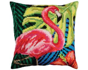 Tikkimiskomplekt padi "Roosa flamingo" Collection D'Art 40x40cm hind ja info | Tikkimistarvikud | kaup24.ee