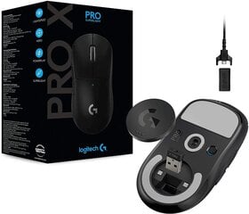 Hiir Logitech G Pro X Superlight, must hind ja info | Logitech Arvutid ja IT- tehnika | kaup24.ee