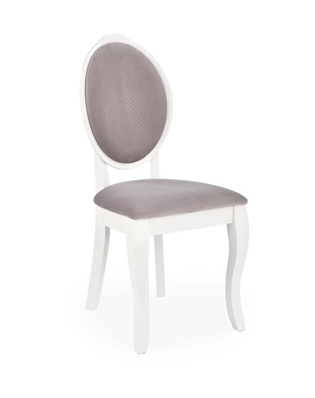 2 tooli komplekt Halmar Velo, hall/valge цена и информация | Söögilaua toolid, köögitoolid | kaup24.ee