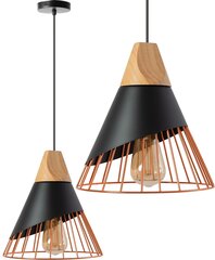 Rippvalgusti Scandinavian A, Black/rose gold цена и информация | Потолочный светильник, 38 x 38 x 24 см | kaup24.ee