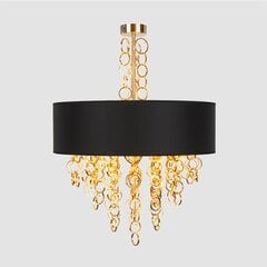 Rippvalgusti Deluxe, 45 cm, black/gold цена и информация | Люстры | kaup24.ee