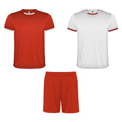 Unisex spordipüksid: 2 T-särki + 1 paar lühikesi pükse, punane/valge. hind ja info | Komplektid poistele | kaup24.ee