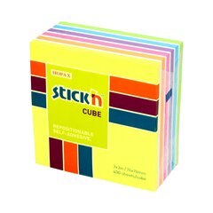 Kleepmärkmete kuubik Stick´N Neon Yellow Mix, 76x76 mm, 400 lehte hind ja info | Kirjatarbed | kaup24.ee