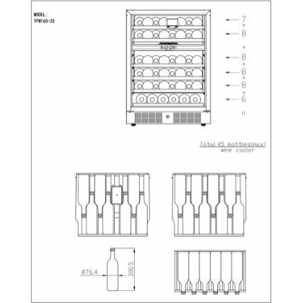 Tefcold TFW160-2F hind ja info | Veinikülmikud | kaup24.ee