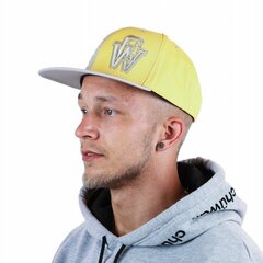 Мужская кепка SnapBack Grey & Yellow, серая / желтая цена и информация | Мужские шарфы, шапки, перчатки | kaup24.ee