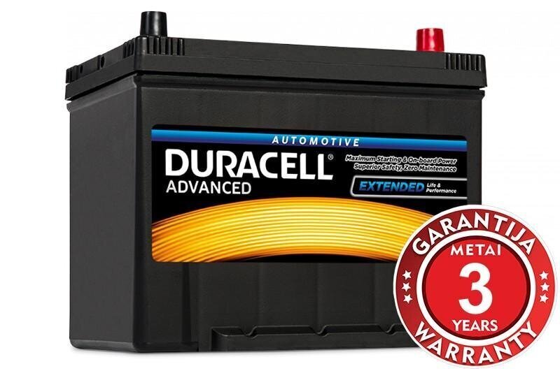 Aku DURACELL Advanced 70Ah 600A 12V цена и информация | Akud | kaup24.ee