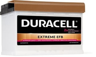 Aku DURACELL Extreme EFB 75Ah 730A 12V цена и информация | Аккумуляторы | kaup24.ee