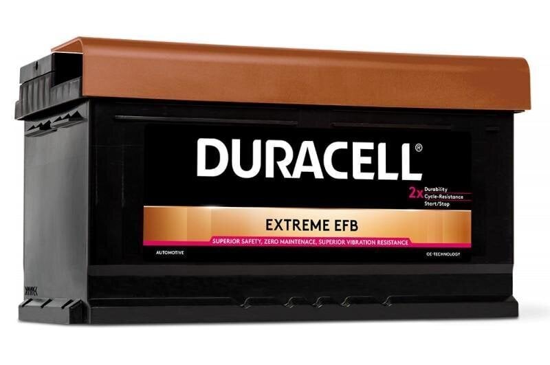 Aku DURACELL Extreme EFB 75Ah 730A 12V hind ja info | Akud | kaup24.ee