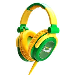 Kõrvaklapid Idance FxxxME-FDJ300, roheline/kollane hind ja info | Kõrvaklapid | kaup24.ee