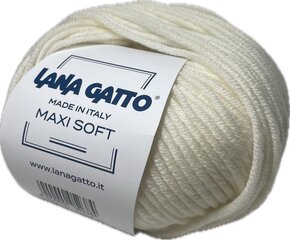 Пряжа Lana Gatto MAXI SOFT 00978, 50г/90м, кремовый цена и информация | Принадлежности для вязания | kaup24.ee