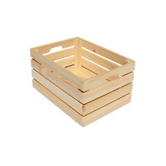 Puidust kast 32 x 22 x 15,5 cm цена и информация | Ящики для вещей | kaup24.ee