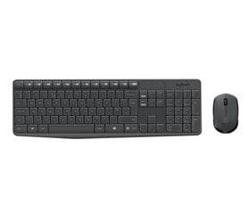 Беспроводная клавиатура Logitech MK235 (NO), черная цена и информация | Клавиатуры | kaup24.ee