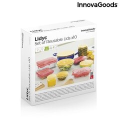 10 taaskasutatava ja kohandatava köögikaane komplekt Lidyc Innovagoods hind ja info | Toidu säilitusnõud | kaup24.ee