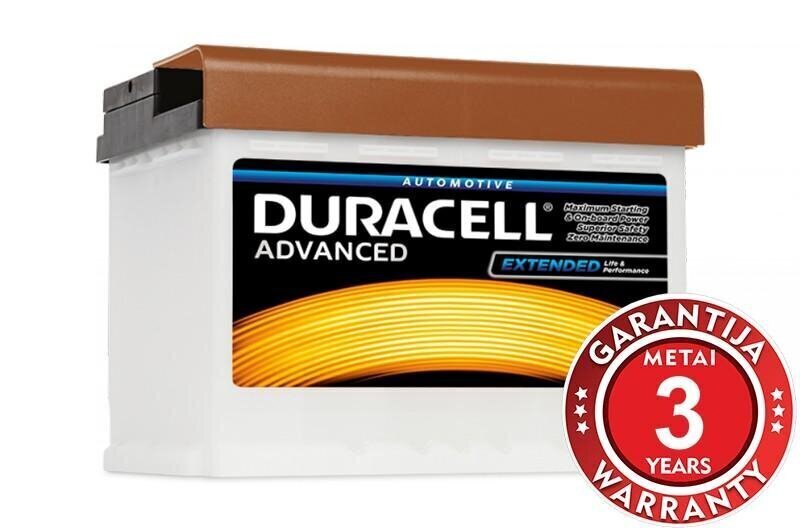 Aku DURACELL Advanced 63Ah 600A 12V цена и информация | Akud | kaup24.ee