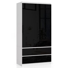 Шкаф NORE S90, белый/черный цена и информация | Шкафы | kaup24.ee