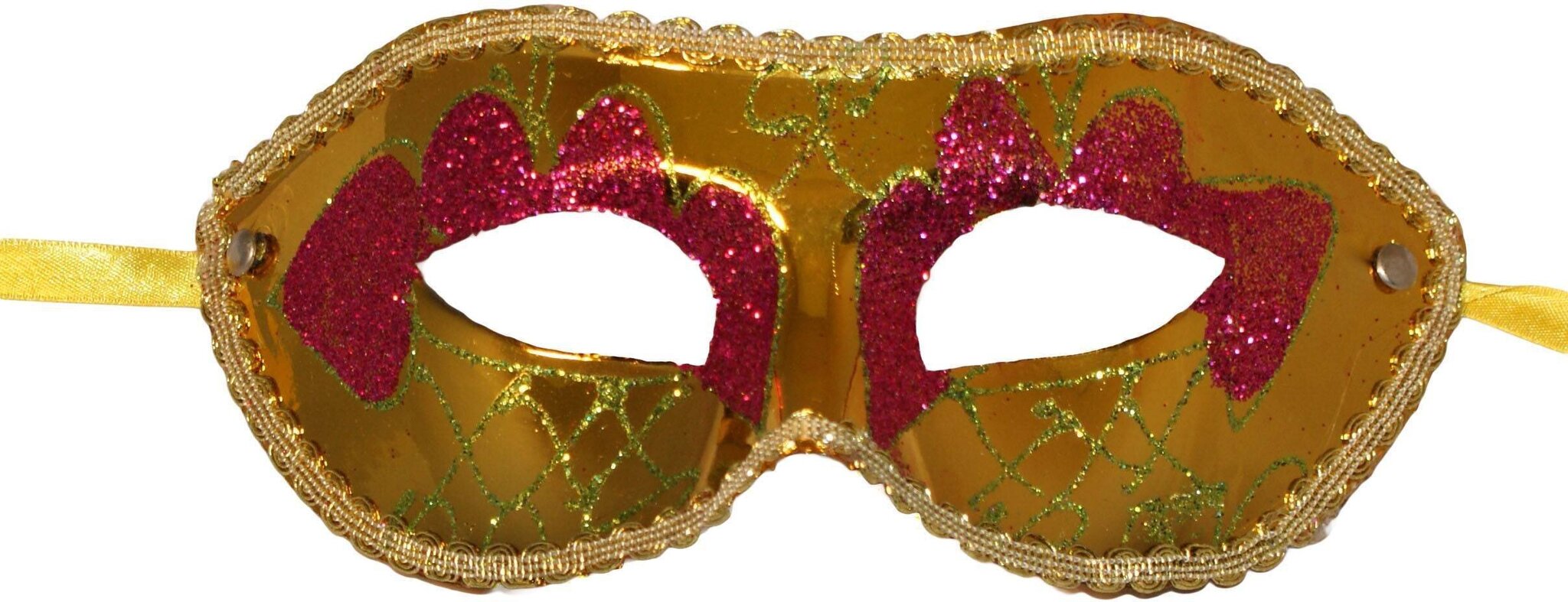 Sädelev Veneetsia tüüpi maskeraadi mask-Kuldne hind ja info | Karnevali kostüümid | kaup24.ee
