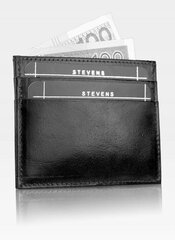 Nahast kaardihoidik Stevens P44 hind ja info | Meeste rahakotid | kaup24.ee