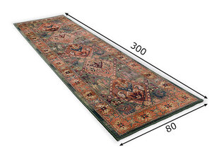 Vaip Gabiro, roheline, 80 x 300 cm hind ja info | Vaibad | kaup24.ee