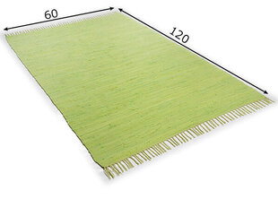 Хлопковый ковер - Happy Cotton, зеленый, 60 x 120 см цена и информация | Ковры | kaup24.ee
