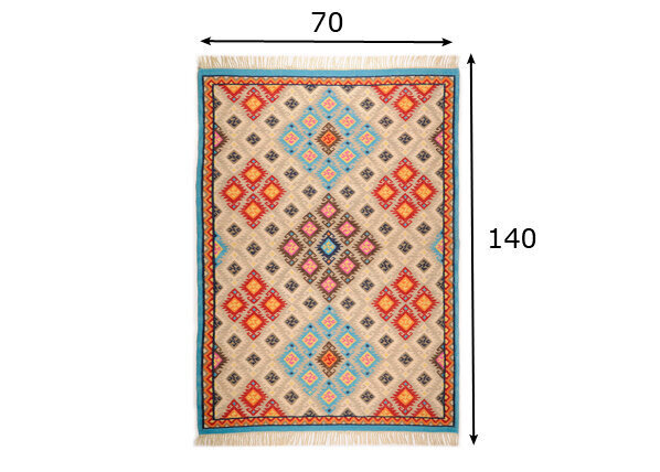 Villane vaip Kelim Royal, kirju, 70 x 140 cm цена и информация | Vaibad | kaup24.ee