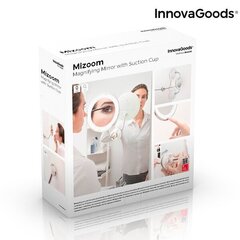 Увеличивающее зеркало со светодиодной подсветкой на гибком рукаве с присоской MIZOOM INNOVAGOODS цена и информация | Косметички, косметические зеркала | kaup24.ee