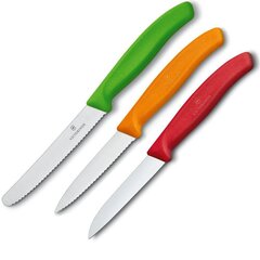 Victorinox Набор Кухонных Ножей, Swiss Classic (3 предмета) цена и информация | Подставка для ножей Tescoma Woody, 21 см | kaup24.ee