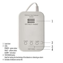 Газовый датчик GS869 цена и информация | Детекторы дыма, газа | kaup24.ee