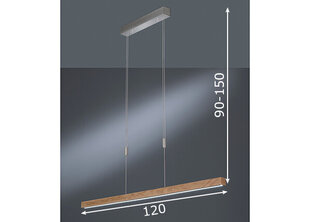 Laelamp Strasburg LED, tamm/nikkel hind ja info | Laelambid | kaup24.ee