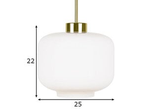 Laelamp Ritz, valge/kuldne hind ja info | Rippvalgustid | kaup24.ee