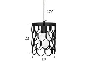 Потолочный светильник Gatsby, черный цена и информация | Потолочный светильник, 38 x 38 x 24 см | kaup24.ee