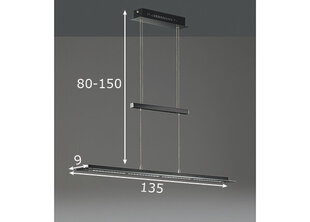 Laelamp Led Tenso TW, must hind ja info | Rippvalgustid | kaup24.ee