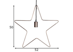 Потолочный светильник Ramsvik в форме звезды, цвет меди, 1x 40 Вт цена и информация | Рождественские украшения | kaup24.ee