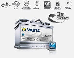 Аккумулятор Varta Silver AGM 70AH 760A E39 цена и информация | Аккумуляторы | kaup24.ee